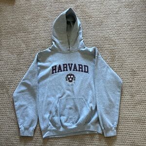 Used Grey Harvard Hoodie